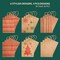 Christmas Gift bags 24Pcs 8.6x7x3.3'' Kraft Paper Bags with Handles Bulk, Christmas Bags for Gifts Holiday Gift Bags Xmas Goodie Bags, Party Favors, Candy, Treat Bags